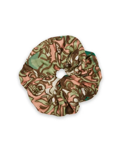 Giga ScrunchieAnemone Pink in Twill Silk