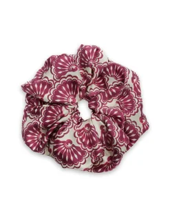 Giga ScrunchieFans Purple in Silk Twill