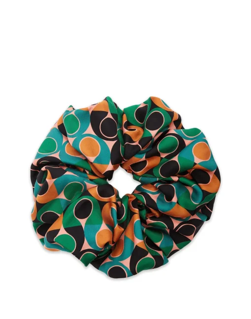 Giga ScrunchieGumball Verde in Silk Twill