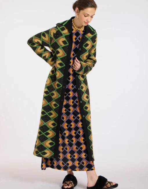Half-Light CoatHalf-Light Black in Jacquard