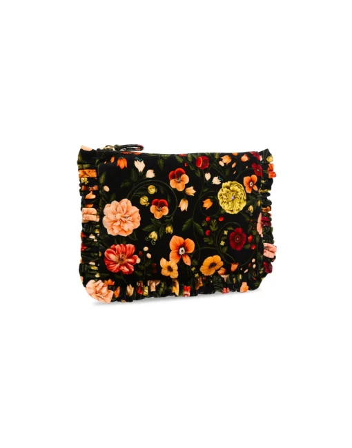 Hand PochetteBotticelli Black in Cotton Velvet