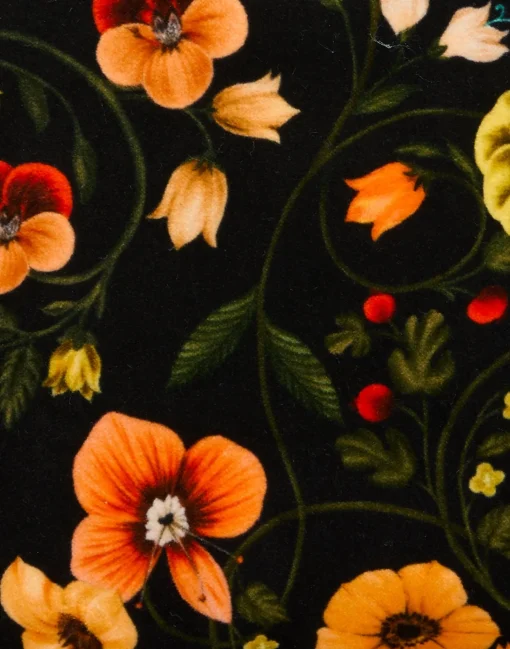Hand PochetteBotticelli Black in Cotton Velvet