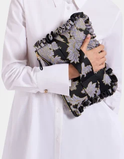 Hand PochetteLark Black in Jacquard