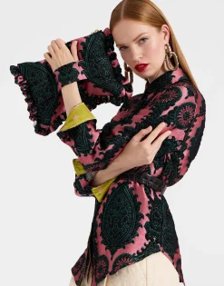 Hand PochetteOltrarno Pink in Jacquard