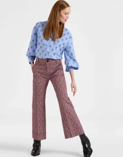 Hendrix PantsSovereign Mini Purple in Heavy Cotton Stretch
