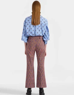 Hendrix PantsSovereign Mini Purple in Heavy Cotton Stretch