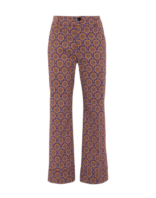 Hendrix PantsSovereign Mini Purple in Heavy Cotton Stretch