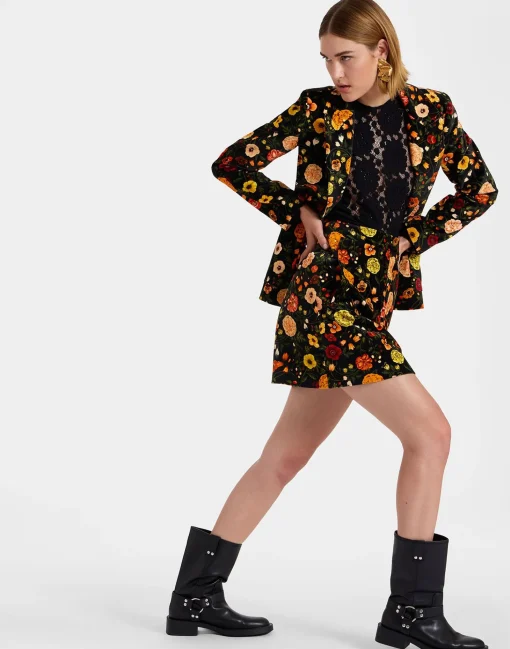 24/7 JacketBotticelli Black in Cotton Velvet