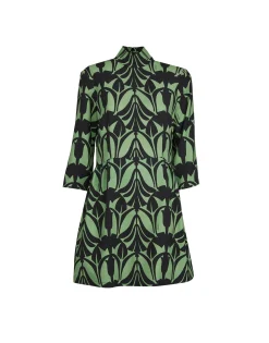 Juliet DressPapyrus Green in Sablé Satin