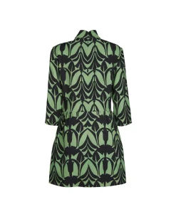 Juliet DressPapyrus Green in Sablé Satin