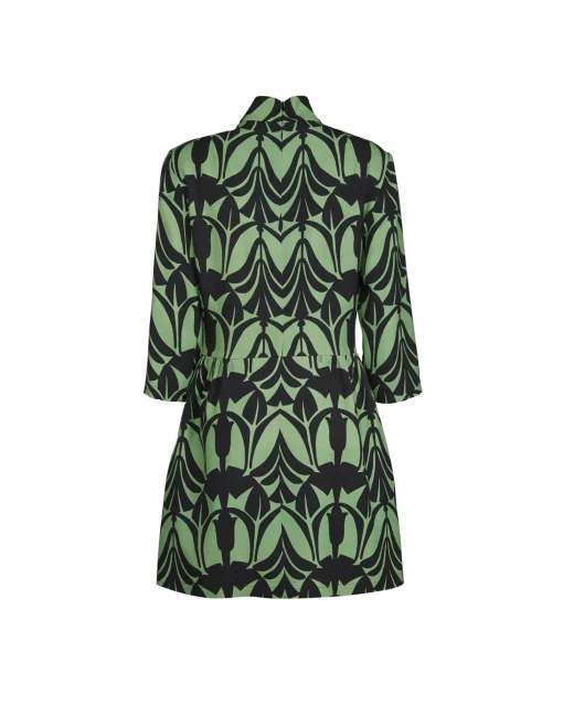 Juliet DressPapyrus Green in Sablé Satin