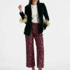 Keaton JacketBlue Petrol in Velvet With Feathers
