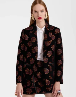 Kelly JacketRosette Black in Jacquard