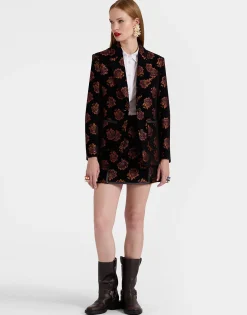 Kelly JacketRosette Black in Jacquard