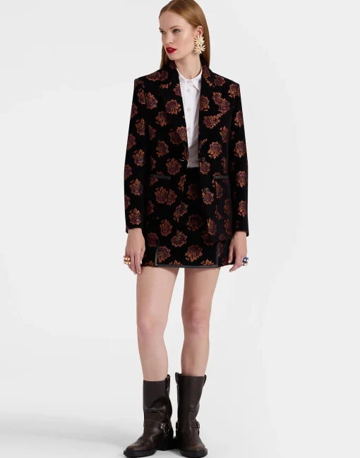 Kelly JacketRosette Black in Jacquard