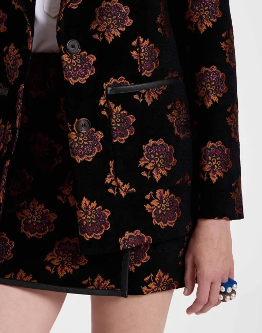 Kelly JacketRosette Black in Jacquard