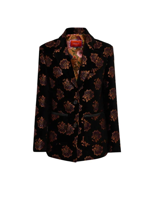 Kelly JacketRosette Black in Jacquard