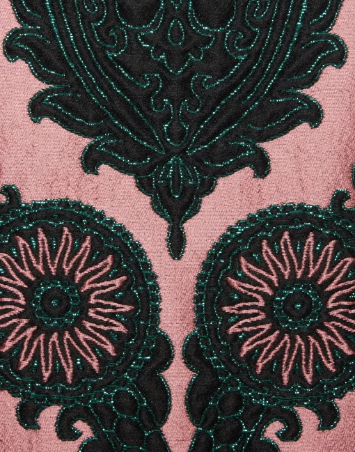 La Scala TopOltrarno Pink in Jacquard With Feathers