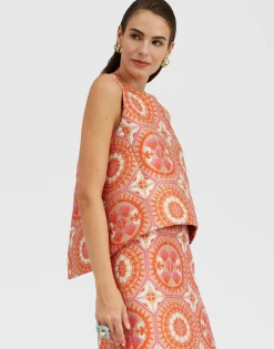 La Scala TopSun Orange in Jacquard