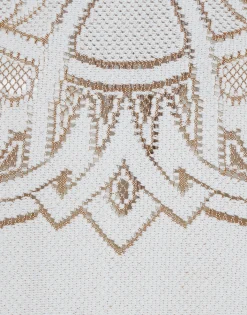Lacey House T-ShirtSolid White Smoke in Embroidered Cotton
