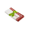 Large Napkins Set Of 2Date Palms Brick in Linen