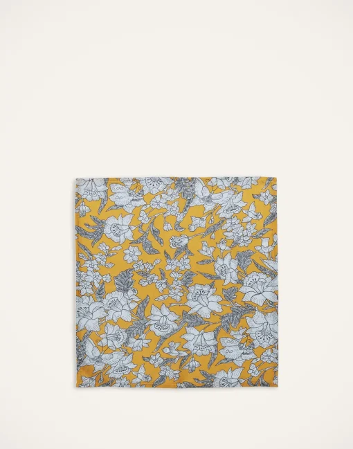 Large Napkins Set Of 2Lilium Zafferano in Linen