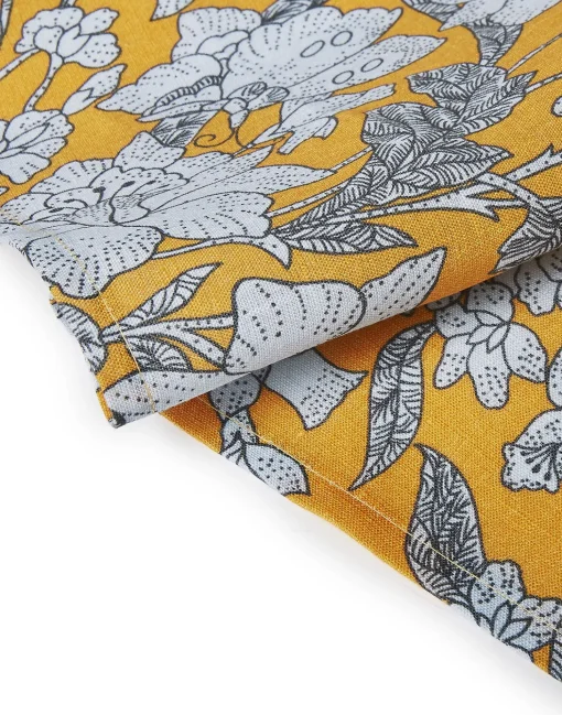 Large Napkins Set Of 2Lilium Zafferano in Linen