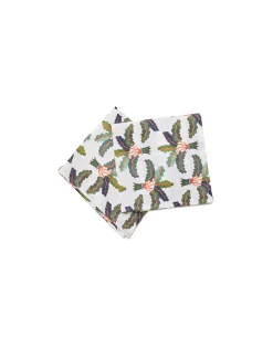 Large Napkins Set Of 2Palms in Linen