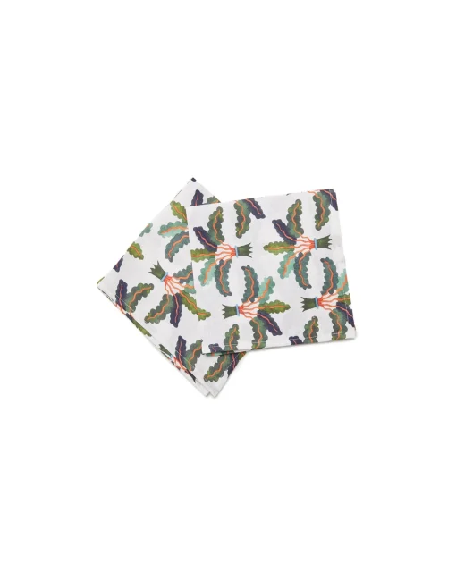 Large Napkins Set Of 2Palms in Linen