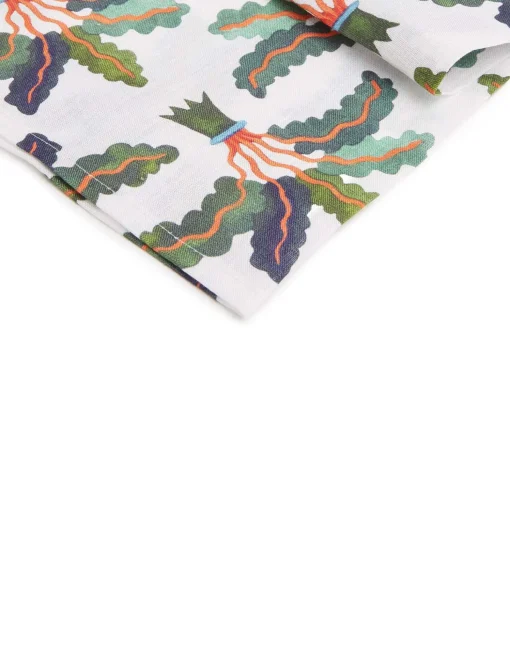 Large Napkins Set Of 2Palms in Linen