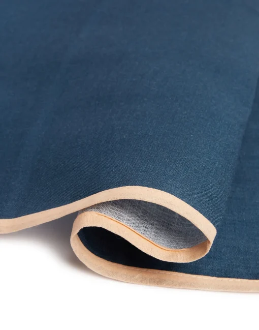 Large Napkins Set Of 2Rainbow Navy in Linen