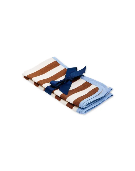 Large Napkins Set Of 2Riviera Cioccolato in Linen