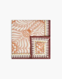 Large TableclothTudor Pink in Linen