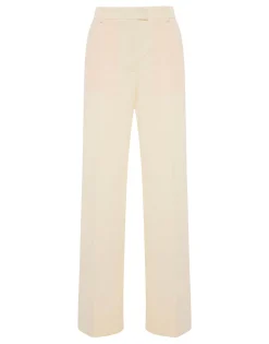 Let Loose PantsSolid Ivory in Cady Wool