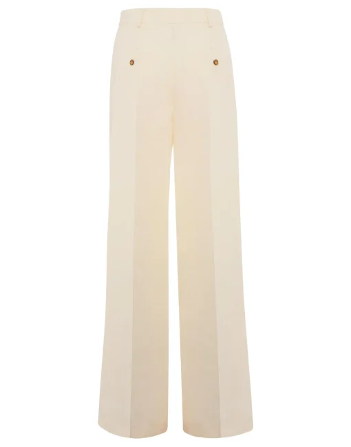 Let Loose PantsSolid Ivory in Cady Wool