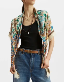 Light ScarfEve Ecru in Wool Modal