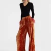 Loose PantsBanquet Orange in Devoré