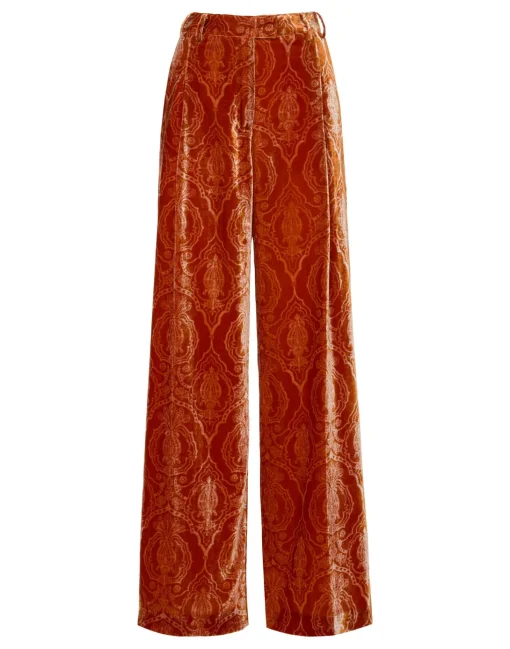 Loose PantsBanquet Orange in Devoré