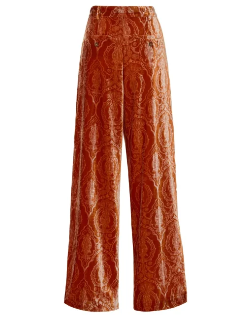 Loose PantsBanquet Orange in Devoré