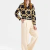 Loose PantsCreamy in Jacquard