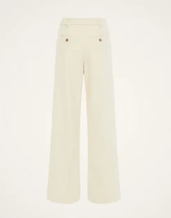 Loose PantsCreamy in Jacquard