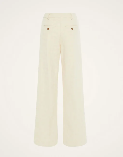 Loose PantsCreamy in Jacquard