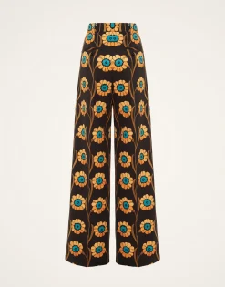 Loose PantsDaisychain Black in Compact Jersey