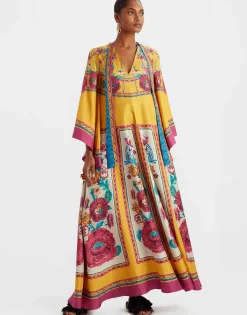 Magnifico DressZodiac Placée Marigold in Silk Twill