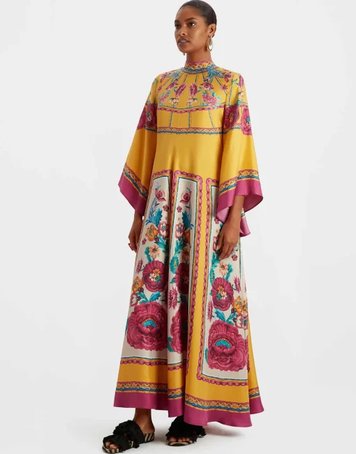 Magnifico DressZodiac Placée Marigold in Silk Twill