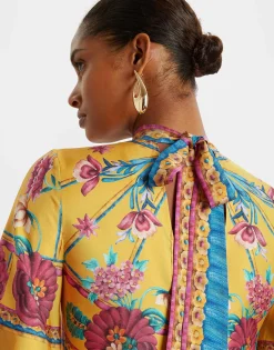 Magnifico DressZodiac Placée Marigold in Silk Twill