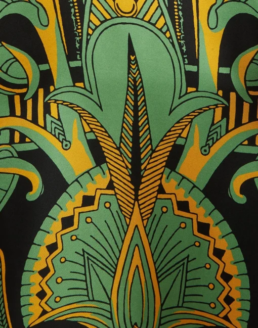 Magnifico Midi DressThe Nile Placée Black in Silk Twill