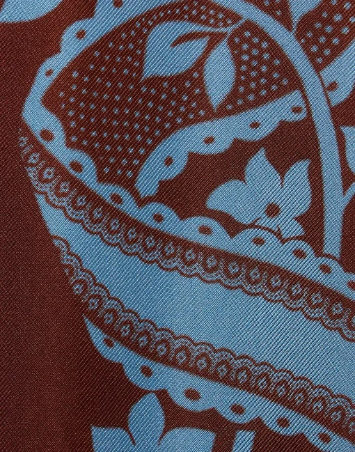 Make An Exit TopSignoria Placée Brown in Silk Twill