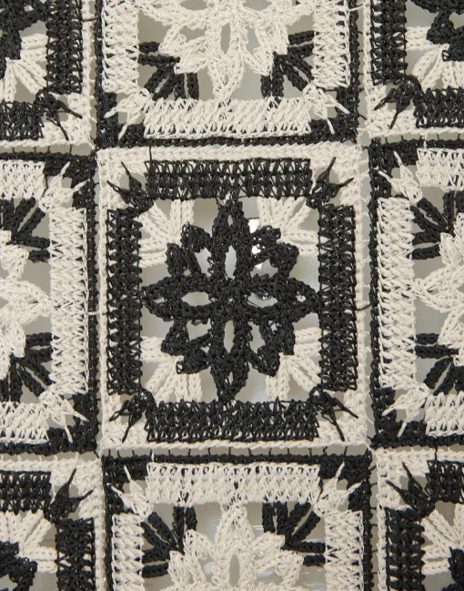 Mini Supreme Swing DressMini Tiles Black in Macramé
