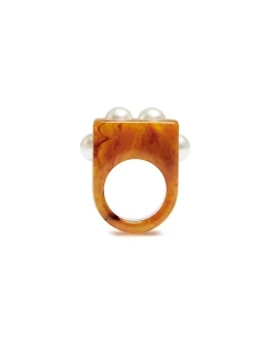 Nefertiti RingSolid Rust in Acrylic Resin